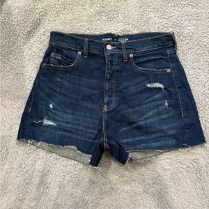 OLD NAVY Dark Wash Denim Cut Off Shorts